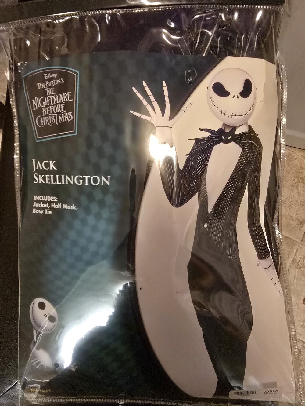 Jack Skellington Costume - Black & White